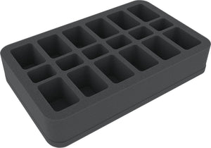 HS050A106 Feldherr Foam Tray with 18 compartments for Flames of War - small and medium Bases