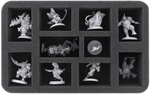 HS050BB09 50 mm half-size foam tray for 10 Blood Bowl Star Player
