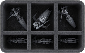 HS070A026 Feldherr foam tray for Drukhari - 6 compartments
