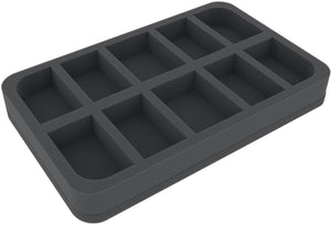 HSBE035BO 35 mm Half-Size foam tray with 10 compartments