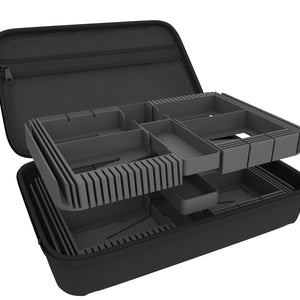 Feldherr Half-Size Case 50 + Organizer Insert Trays + Dashboard for Marvel Champions: The Card Game - cards + accessories