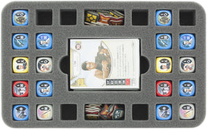 HSHP030BO 30 mm Half-Size foam tray with 27 compartments