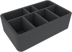 HSMEYH080BO 80 mm Half-Size foam tray with 7 compartments