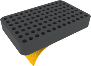 HSMFKA040S 40 mm Half-Size foam tray with 91 compartments - self-adhesive