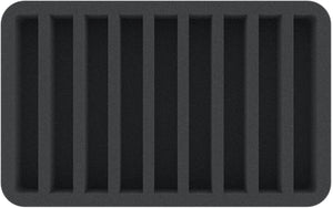 HSMFLC035BO5 35 mm Half-Size foam tray with 9 compartments