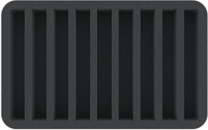 HSMFLC040BO 40 mm Half-Size foam tray with 9 compartments
