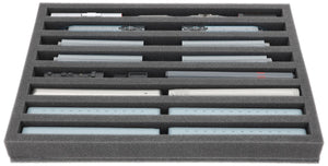 IU040A001 Feldherr foam insert for model railway - N scale - 8 compartments - for upright storage