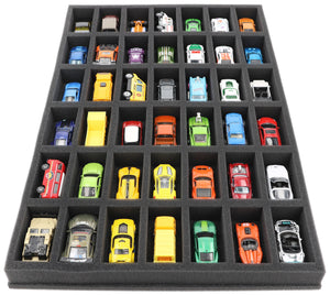 JV040A003 Foam insert for model cars 1:64 - 42 compartments