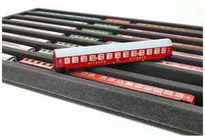 JV040A004 Feldherr foam insert for model railway - TT scale - 7 compartments - for horizontal storage