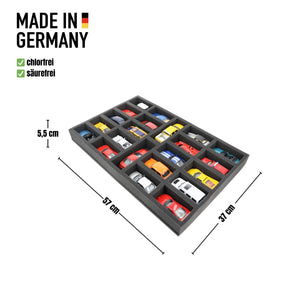 JV055A001 Foam insert for model cars 1:43 - 22 compartments