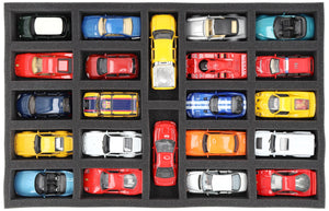 JV055A001 Foam insert for model cars 1:43 - 22 compartments