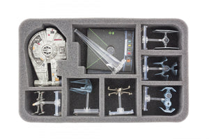Feldherr MAXI Star Wars X-Wing Rebel Set 1 / Tantive, Falcon, YT-2400, 15 Ships