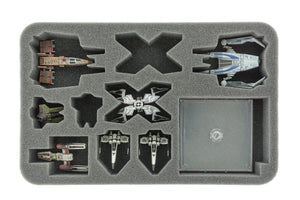 Feldherr MINI PLUS Case for X-Wing Scum and Villainy, Hound's Tooth and Slave 1