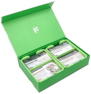 Feldherr Magnetic Box green for Warhammer Age of Sigmar: Warscroll Cards (70 x 121 mm)