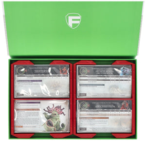 Feldherr Magnetic Box green for Warhammer Age of Sigmar: Warscroll Cards (70 x 121 mm)