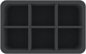 HS085A009 Feldherr foam tray for Space Marines - 6 compartments