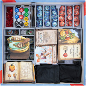 Feldherr Organizer Insert for The Quacks of Quedlinburg + The Herb Witches + The Alchemists - core game box
