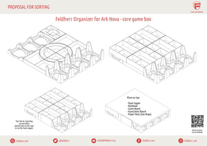 Feldherr Organizer Insert for Ark Nova - core game box