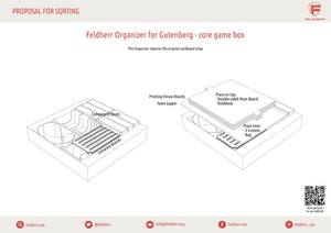 Feldherr Organizer Insert for Gutenberg - core game box