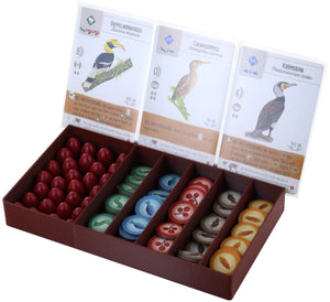 Feldherr Organizer Insert for Wingspan Asia (sleeved) - board game box