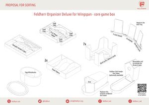 Feldherr Organizer Insert Deluxe for Wingspan