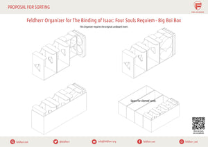Feldherr Organizer Insert for The Binding of Isaac: Four Souls Requiem - Big Boi Box