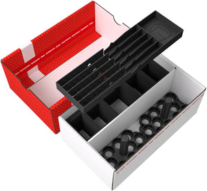 Feldherr Storage Box TCHS105 for miniatures + color bottles + brushes