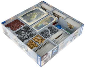 Feldherr Organizer Insert with 3D Tokens Upgrade Set for Anno 1800 + The Expansion - core game box
