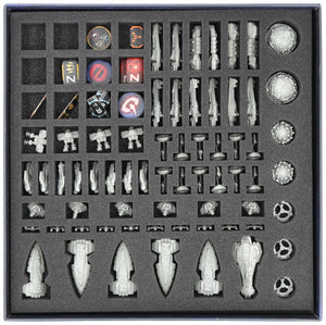 Feldherr Organizer Insert with Foam Tray for Twilight Imperium: Thunder's Edge - Board Game Box