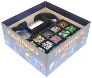 Feldherr Organizer Insert with Foam Tray for Twilight Imperium: Thunder's Edge - Board Game Box