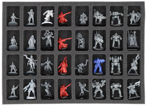 Feldherr Eurobox 40 x 30 cm Set for Tabletop Miniatures - 32 Compartments + Pick and Pluck Foam Insert